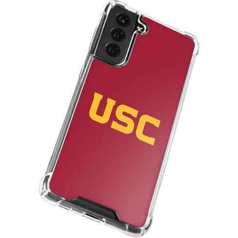 University of Southern California USC Galaxy S21 FE Clear Case